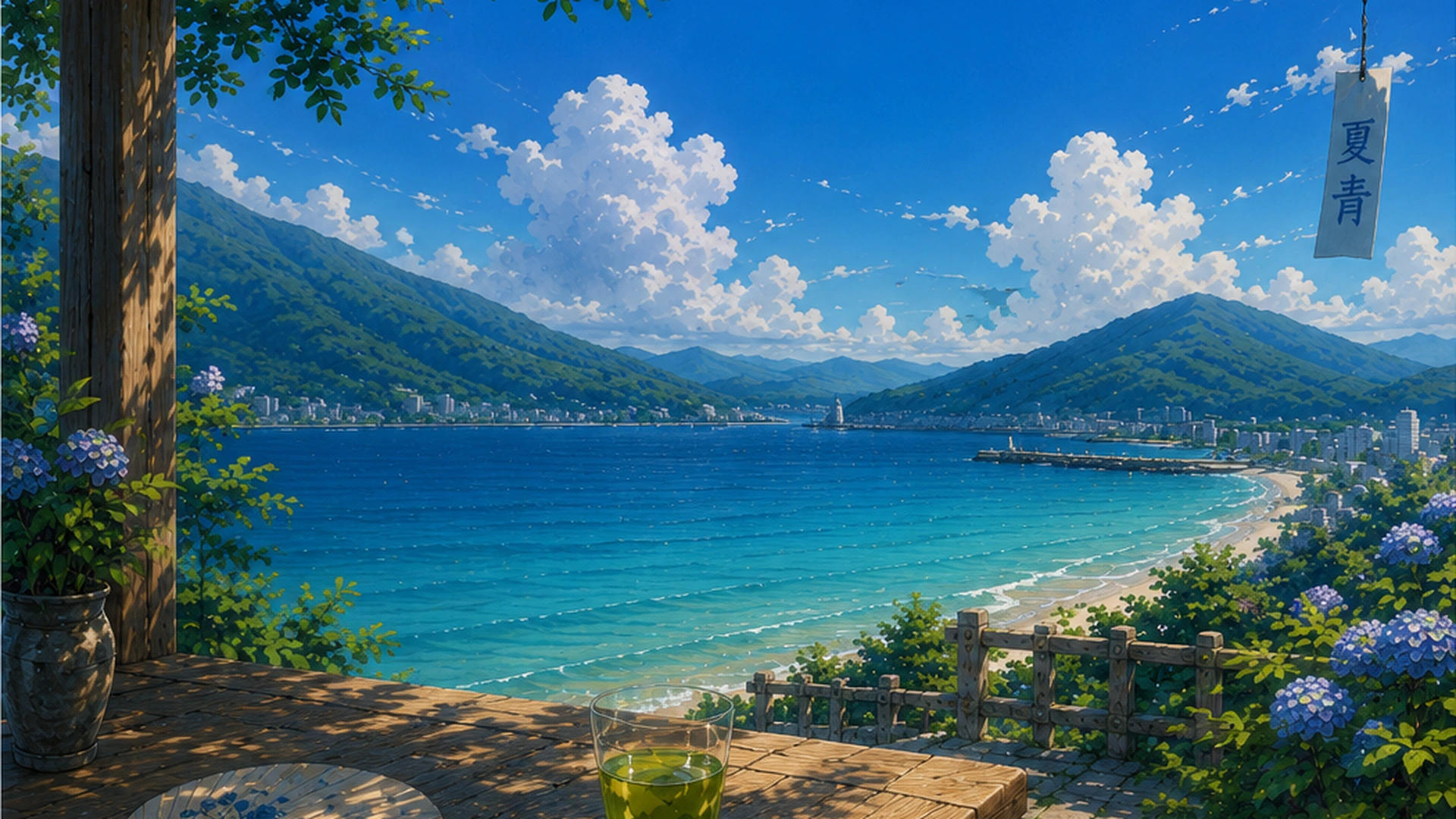 Vue estivale du voyage L’Été Bleu