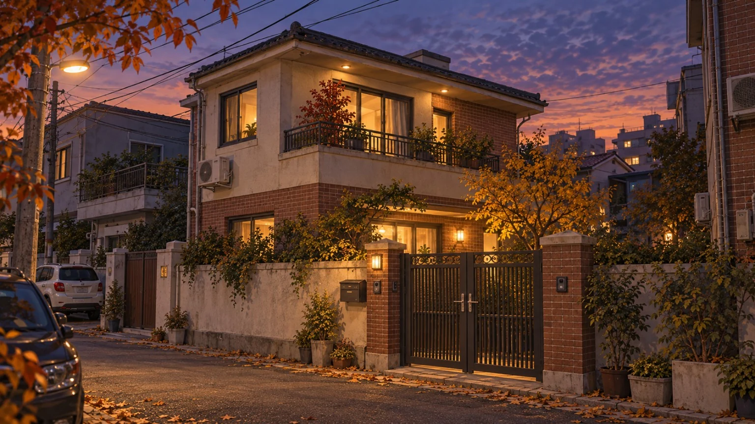 Maison où se déroule la rencontre, à Jeonju